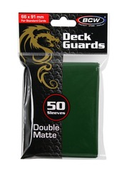 BCW Deck Guard Matte Sleeves - Green