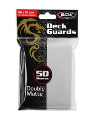 BCW Deck Guard Matte Sleeves - White