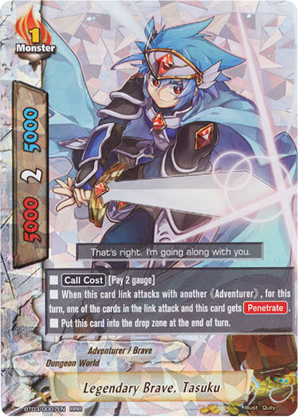Legendary Brave, Tasuku - BT03/0007EN - RRR Legendary Brave, Tasuku - BT03/0007EN - RRR