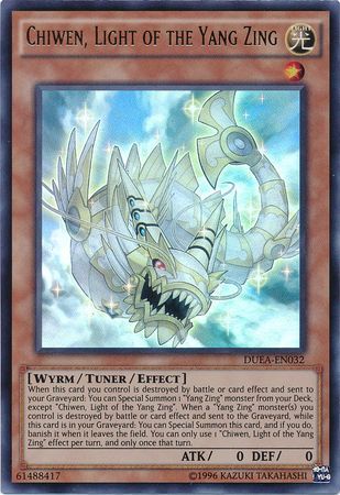 Chiwen, Lumiere du Yang Zing - DUEA-EN032 - Ultra Rare - edition illimitee // Duelist Alliance - DUEA