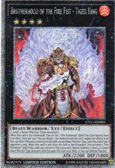 Brotherhood of the Fire Fist - Tiger King - CT11-EN001 - Platinum Secret Rare - Limited Edition