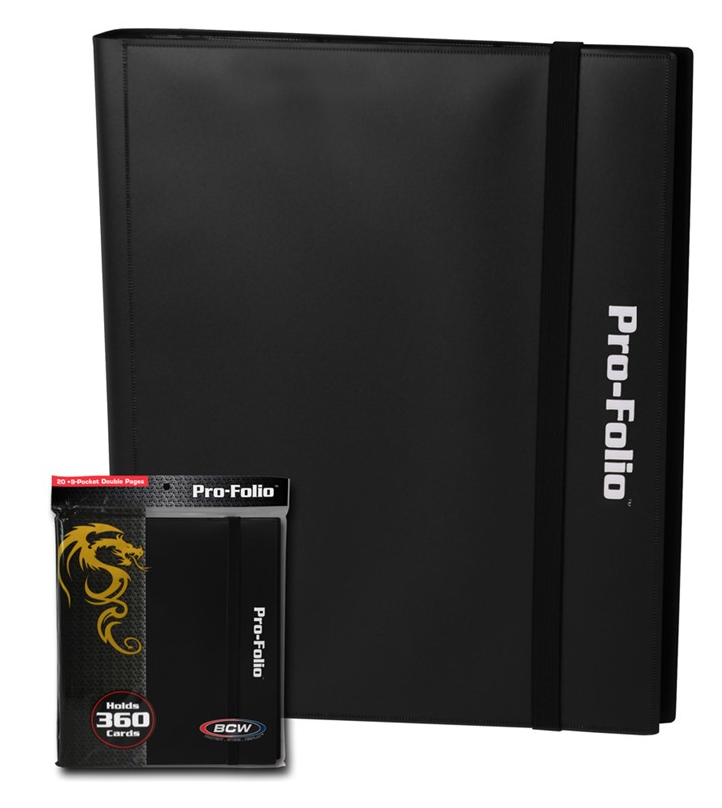 BCW Pro-Folio 9-Pocket - Black