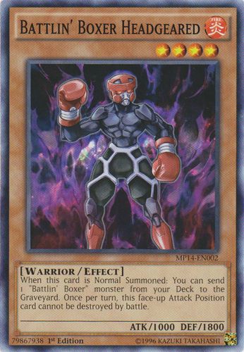 Battlin Boxer Headgeared - MP14-EN002 - Common - 1st Edition