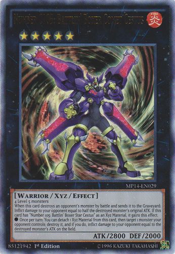 Number C105: Battlin Boxer Comet Cestus - MP14-EN029 - Ultra Rare - 1st Edition