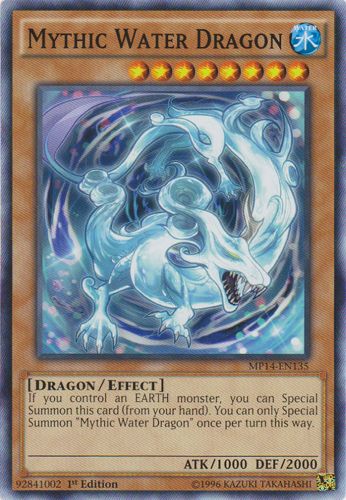 Mythic Water Dragon - MP14-EN135 - Common - 1st Edition
