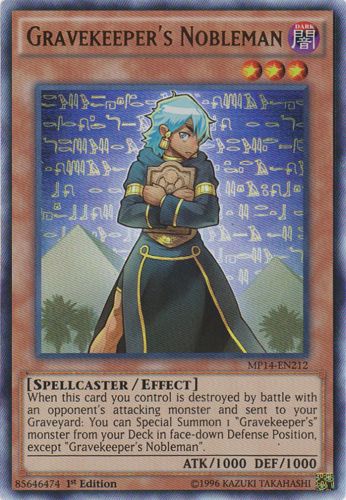 Gravekeepers Nobleman - MP14-EN212 - Ultra Rare - 1st Edition
