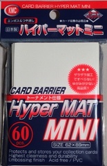 KMC Mini Sized Hyper Matte White Sleeves 60 CT