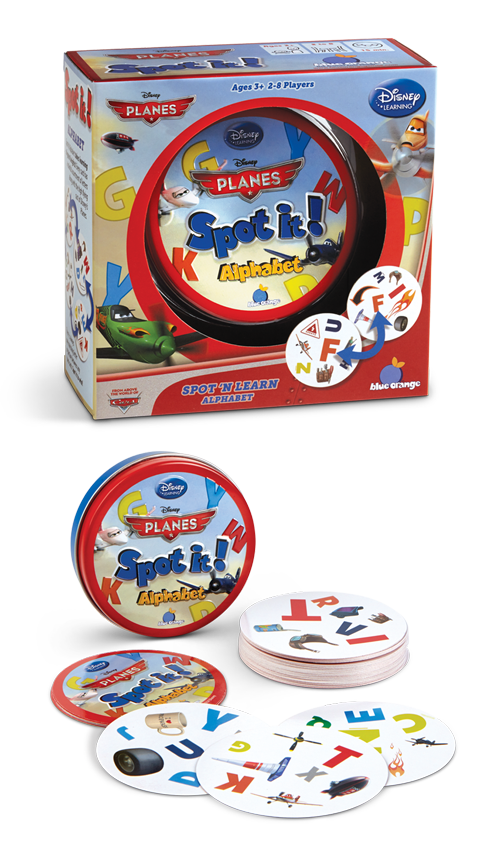 Spot It! Alphabet Disney Planes