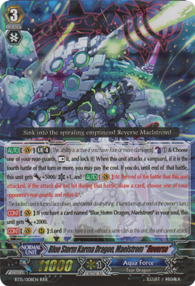 Blue Storm Karma Dragon, Maelstrom Reverse - BT15/S08EN - SP