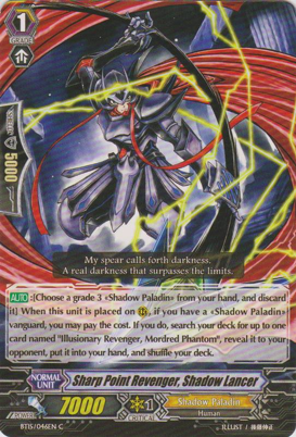 Sharp Point Revenger, Shadow Lancer - BT15/046EN - C Sharp Point Revenger, Shadow Lancer - BT15/046EN - C