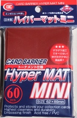 KMC Mini Sized Hyper Matte Red Sleeves 60 CT