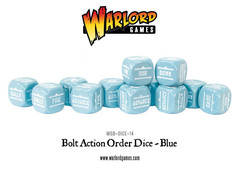 Bolt Action: Order Dice - 12 Blue D6 Set