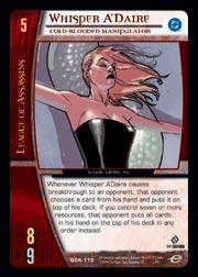 Whisper ADaire, Cold-Blooded Manipulator - Foil