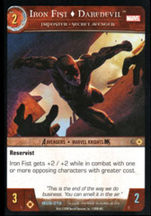 Iron Fist  Daredevil, Imposter - Secret Avenger - Foil