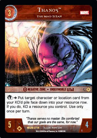 Thanos, The Mad Titan - Foil