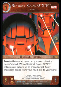 Sentinel Squad ONE, Army - Foil