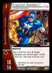 Captain America, Heroic Paragon - Foil