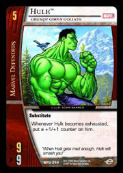Hulk, Grumpy Green Goliath - Foil