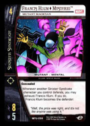 Francis Klum Mysterio, Mutant Magician - Foil