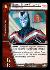 Helmut Zemo  Citizen V, Warmonger - Foil