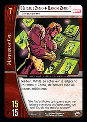 Helmut Zemo  Baron Zemo, Uber Enemy - Foil