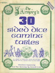 30 Sided Dice Gaming Tables