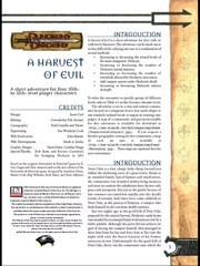 A Harvest of Evil
