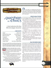A Question of Ethics