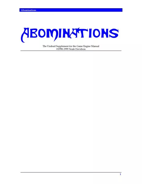 Abominations