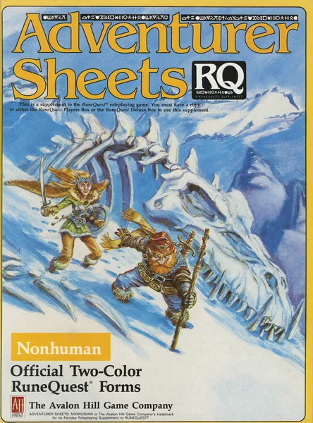 Adventurer Sheets - Nonhuman