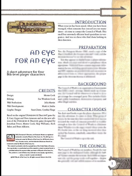 An Eye for an Eye
