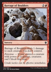 Barrage of Boulders - Foil