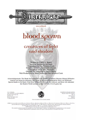Blood Spawn: Creatures of Light and Shadow