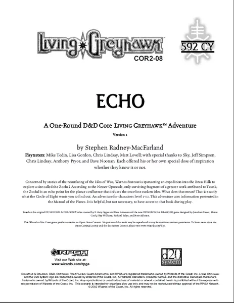 COR2-08: Echo