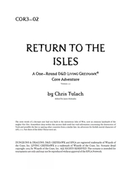 COR3-02: Return to the Isles