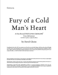 COR3-03: Fury of a Cold Man's Heart