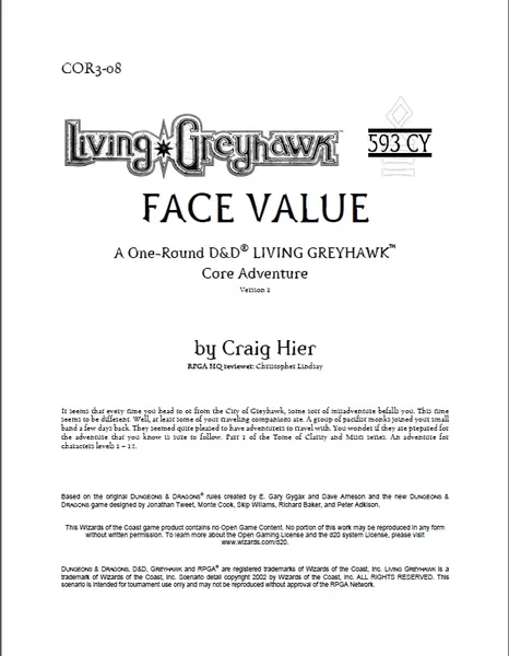 COR3-09: Face Value