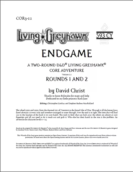COR3-12: Endgame
