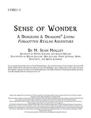 CORE1-3: Sense of Wonder
