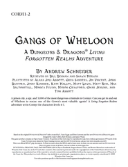 CORM1-2: Gangs of Wheloon