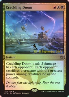 Crackling Doom - Foil - Prerelease Promo