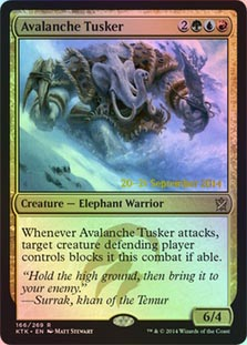 Avalanche Tusker - Foil - Prerelease Promo