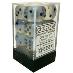 12 Aquerple w/black 16mm Dice Block - CHX27620