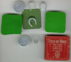 Pitch-em-Winks The Table Horse Shoe Game