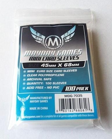 100 ct Mini Euro Card Sleeves