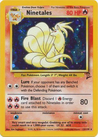 Ninetales - 13/130 - Holo Rare - Unlimited Edition