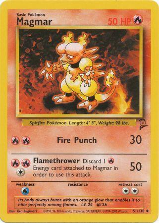 Magmar - 51/130 - Uncommon - Unlimited Edition