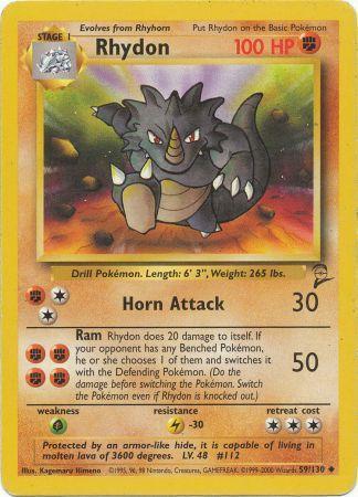 Rhydon - 59/130 - Uncommon - Unlimited Edition