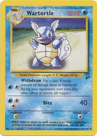 Wartortle - 63/130 - Uncommon - Unlimited Edition