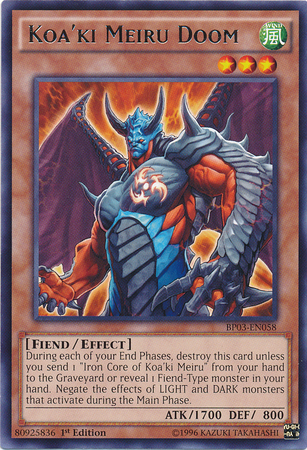 Koaki Meiru Doom - BP03-EN058 - Rare - Unlimited Edition
